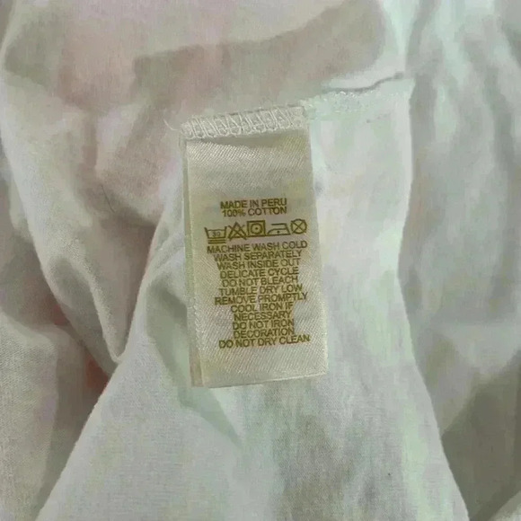 Kate Spade Tickled Pink Tee Girls size 14Y. White with pink glitter letters - Picture 11 of 11